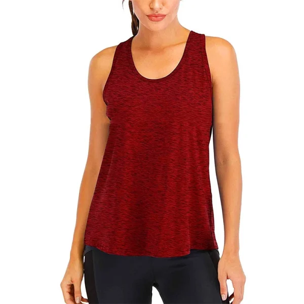 Yoga Shirt Female New Style T-Shirt Loose Fitness Tops Vest Women Sleeveless Sport Tee Quick-Drying Gym Running Workout Blouse - Image 9