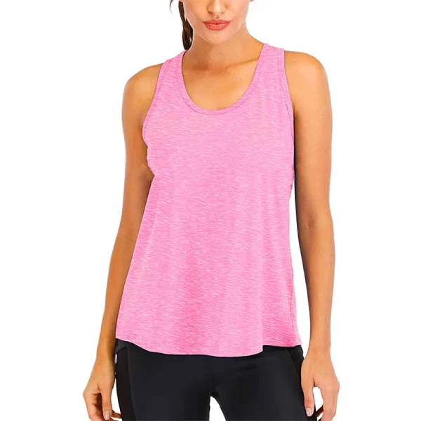 Yoga Shirt Female New Style T-Shirt Loose Fitness Tops Vest Women Sleeveless Sport Tee Quick-Drying Gym Running Workout Blouse - Image 14