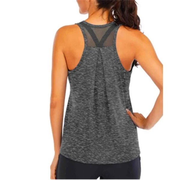 Yoga Shirt Female New Style T-Shirt Loose Fitness Tops Vest Women Sleeveless Sport Tee Quick-Drying Gym Running Workout Blouse - Image 2