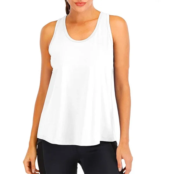 Yoga Shirt Female New Style T-Shirt Loose Fitness Tops Vest Women Sleeveless Sport Tee Quick-Drying Gym Running Workout Blouse - Image 8