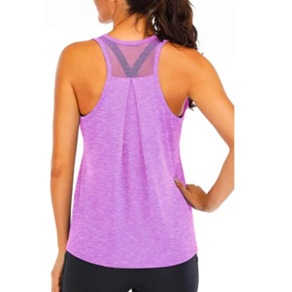 Yoga Shirt Female New Style T-Shirt Loose Fitness Tops Vest Women Sleeveless Sport Tee Quick-Drying Gym Running Workout Blouse - Image 6