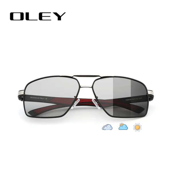 OLEY Brand Design Classic Pilot Polarized Sunglasses Men's Aluminum Color-Change Lens Goggles Oculos de sol Accept custom logo - Image 13