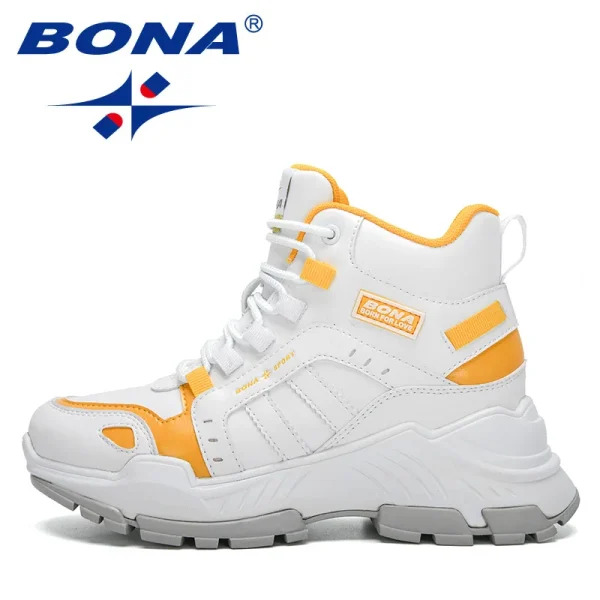 BONA 2022 New Designers Platform Ankle Boots Women Plush Snow Boots Warm Casual Sneakers Ladies Cormfort Zapatillas Mujer Botas - Image 4