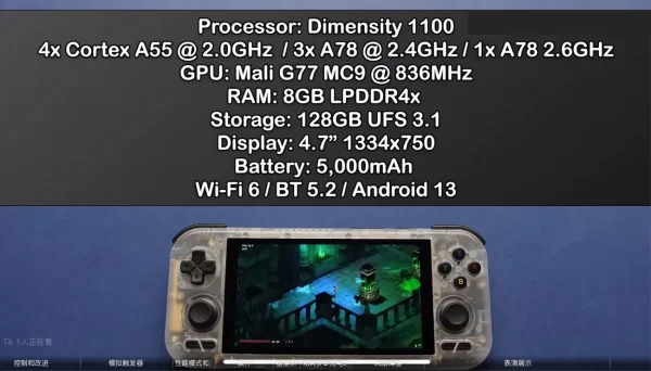 Retroid Pocket 4 Pro Handheld Game Console 4.7 Inch Touch Screen RAM 4GB/8GB Bluetooth 5.2 5000mAh Games Hobbies Gift PSP PS2 - Image 2