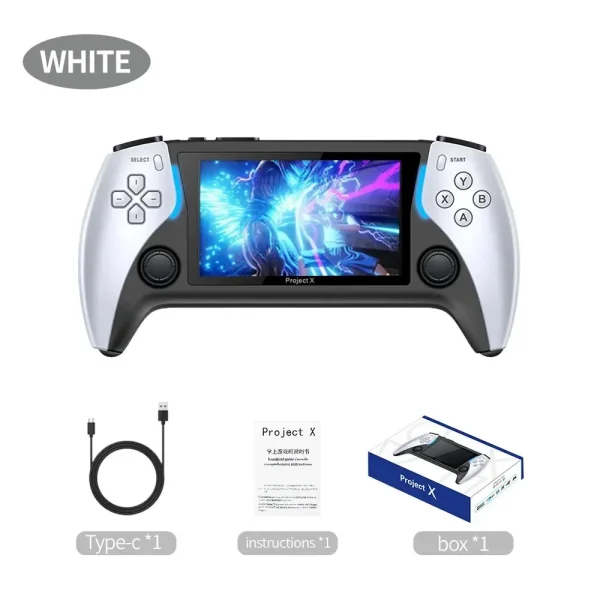 Coopreme New Project X 4.3 Inch High-Defintion Ips Screenhandheld Game Console Supports Ps1 Arcade Hd Output For Dual Joystick - Image 8