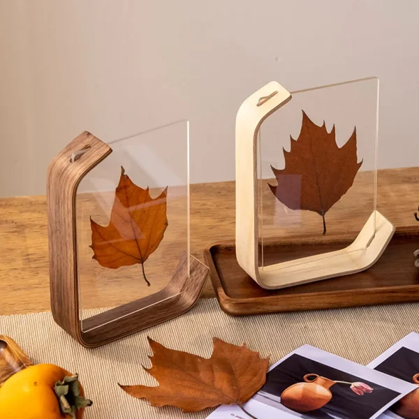 VCC Acrylic Wooden Photo Frame Herbarium Display Frame DIY Frame Photo Frames For Wedding Party Picture Frame Photo Decor - Image 2