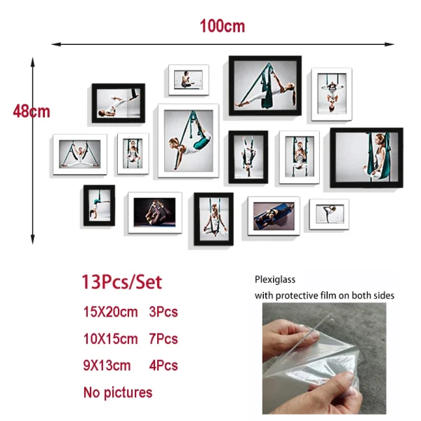 14/19Pcs Photo Frames For Pictures Wall Picture Frame Wooden Frame For Wall Hanging Photo Decor Wedding Party Home Decoration - Image 5