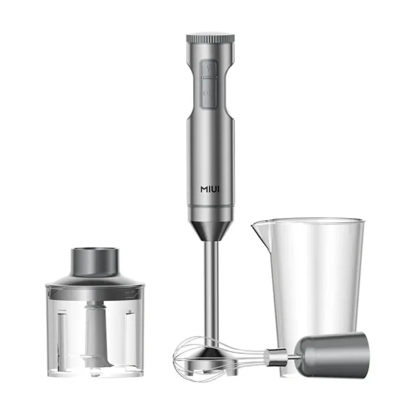 MIUI Hand Immersion Blender 1000W Powerful 4-in-1,Stainless Steel Stick Food Mixer,700ml Mixing Beaker,500ml Processor,Whisk - Image 6