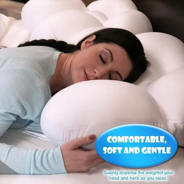 All-round Egg Shaped Cloud Pillow Soft Bed Pillow Nursing Pillow 3D Ergonomic Sleeping Memory Foam Egg Shaped Ergonomic Pillows - Image 2