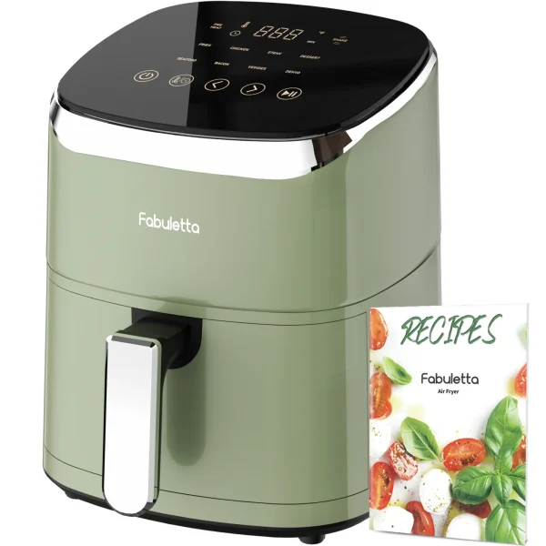 Air Fryer, Fabuletta 4.2QT Air Fryer Oven With 9 Customizable Cooking Programs,Tempered Glass Display, Nonstick Basket - Image 10
