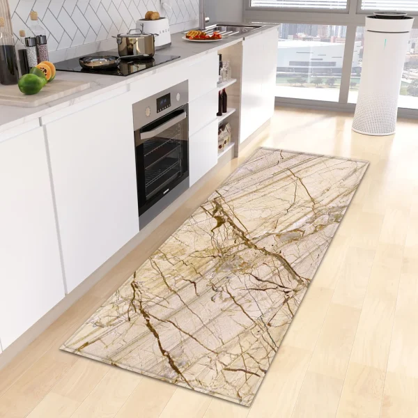 Marble Kitchen Rug Bathroom Entrance Door Mat Bedroom Corridor Non-Slip Long  Living Room Floor  Home Decor - Image 14