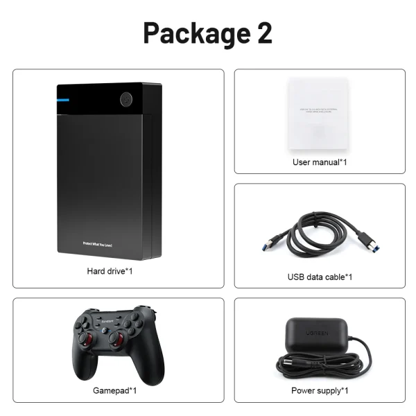 New Video Game Console Hyperspin Gaming HDD With 40000+ Retro Games For PS4/PS3/PS2/DC/SS/MAME/WII/WIIU Portable HDD PC/Laptop - Image 8