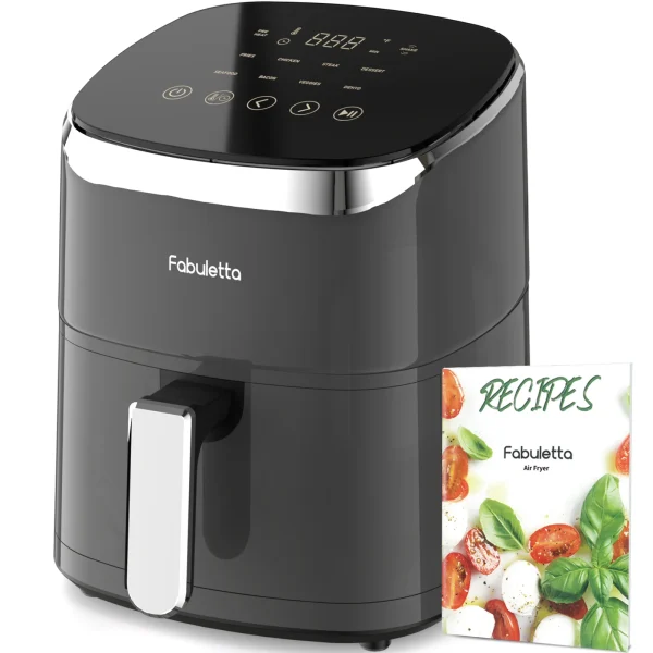 Air Fryer, Fabuletta 4.2QT Air Fryer Oven With 9 Customizable Cooking Programs,Tempered Glass Display, Nonstick Basket - Image 7