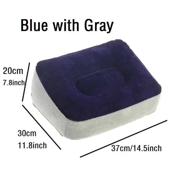 Inflatable Travel Pillow Multifunctional Body Pillow Lumbar Yoga Pillow Travel Positions Support Air Cushion Triangular Pillow - Image 9