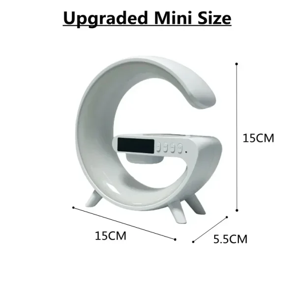 Multifunction Bluetooth Speaker TF RGB Night Light 15W Wireless Charger Stand for iPhone Samsung Xiaomi Fast Charging Station - Image 6