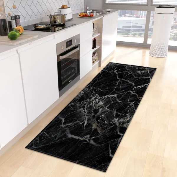 Marble Kitchen Rug Bathroom Entrance Door Mat Bedroom Corridor Non-Slip Long  Living Room Floor  Home Decor - Image 27