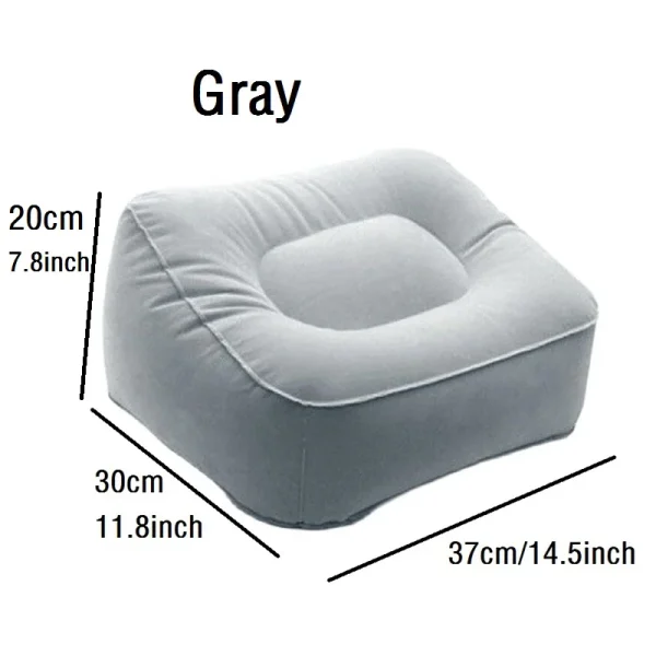 Inflatable Travel Pillow Multifunctional Body Pillow Lumbar Yoga Pillow Travel Positions Support Air Cushion Triangular Pillow - Image 8