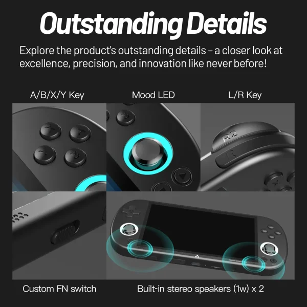 Trimui Smart Pro Handheld Game Console 4.96''IPS Screen Linux System Joystick RGB Lighting Smartpro Retro Video Game Player Gift - Image 4