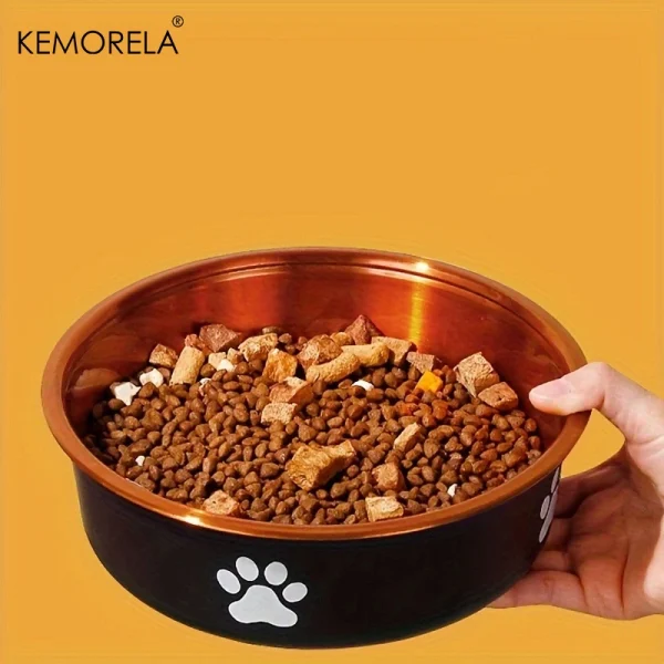 Anti-Slip Dog Bowls Small Medium And Large Dog Feeding Bowls And Water Fountains Stainless Steel Pet Feeders Pet Dog Accessories - Image 5