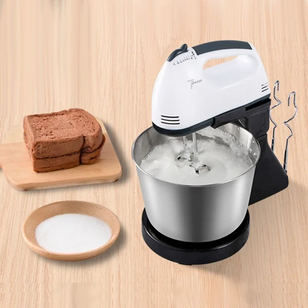 110V/220V Stand Food Mixers Kitchen Electric Food Blender Desktop Egg Whisk Cream Cake Dough Kneader Milk Frother Food Processor - Image 4