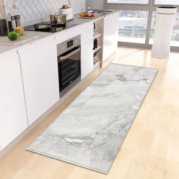 Marble Kitchen Rug Bathroom Entrance Door Mat Bedroom Corridor Non-Slip Long  Living Room Floor  Home Decor - Image 24