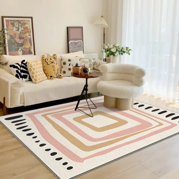 Geometric Irregular Lines Large Area Living Room Carpet Comfortable Soft Fluffy Bedroom Rug Modern Home Decoration Aesthetics IG - Image 2