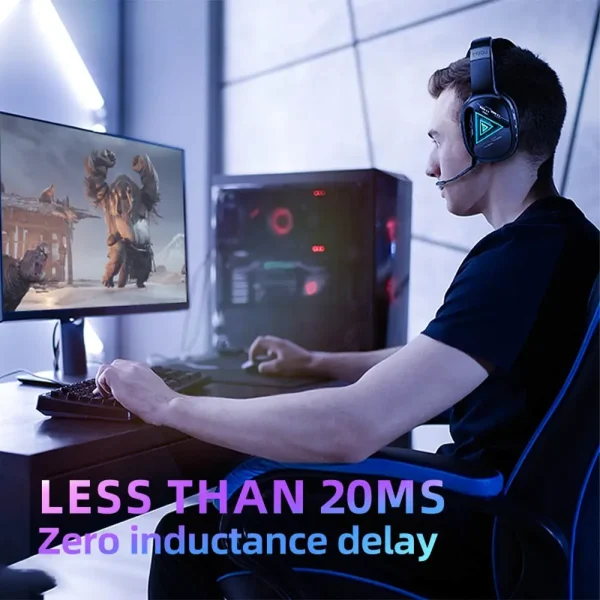 TAIDU THS320 Wireless Gaming headset 3-Mode headphone Bluetooth/2.4G/USB/USB-C With Mic 50mm Big earmuffs Low-Latency - Image 2