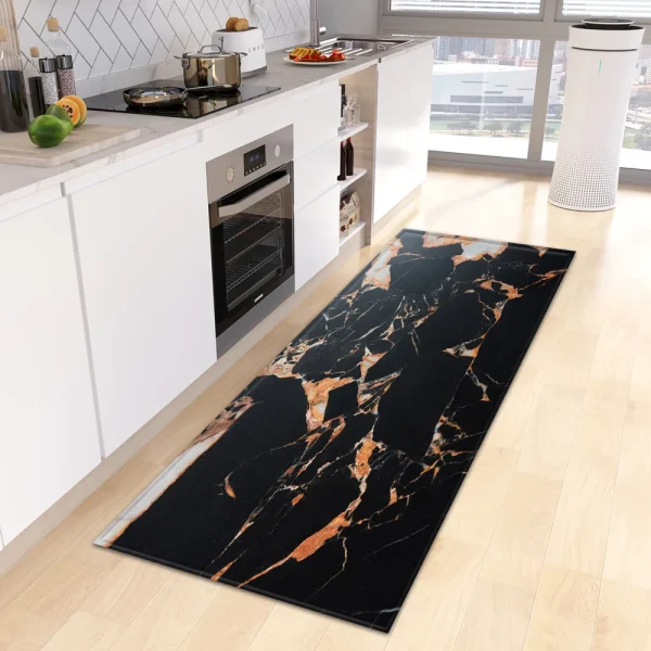 Marble Kitchen Rug Bathroom Entrance Door Mat Bedroom Corridor Non-Slip Long  Living Room Floor  Home Decor - Image 5