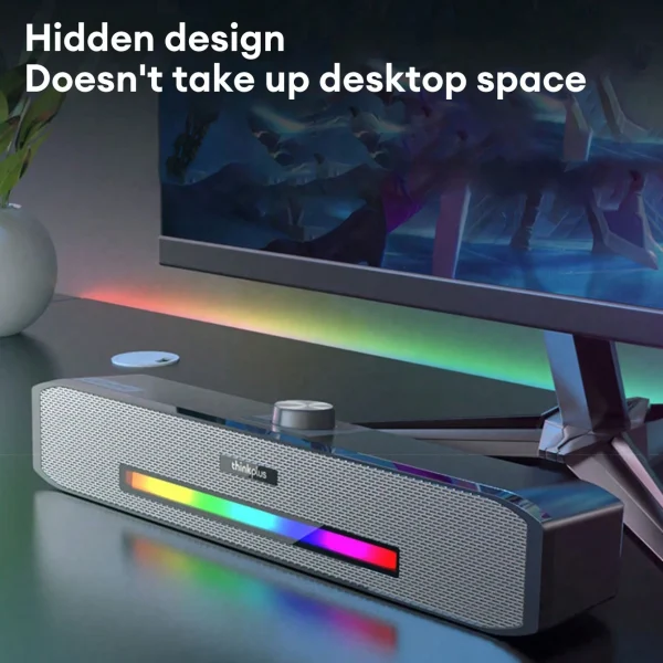 Lenovo Original TS33 Wired and Bluetooth 5.0 Speaker 360 For Desk Computer Subwoofer Home Movie Surround Sound Bar Audio Speaker - Image 4