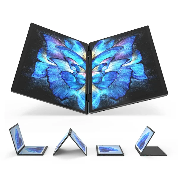 Dual Screen Laptop Intel N95 Processor 14“+14” touch Gaming Laptop DDR4 32GB 1TB 2TB SSD Notebook Computer - Image 2