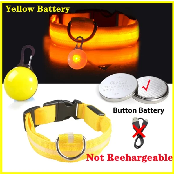 Usb Charging Glowing Dog Collar With Pendant Detachable Luxury Led Light Bright For Small Dogs Cat Night Safety Collar Wholesale - Image 10