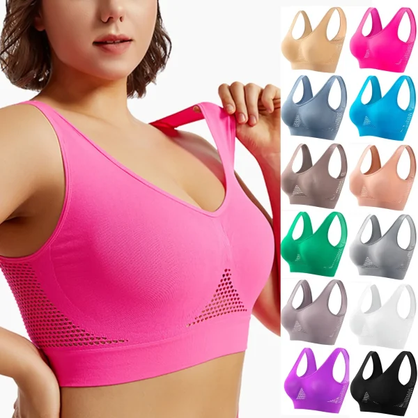 Beautiful Back Sports Bra Shockproof Running Fitness Anti-sagging Upper Collection Soft Support High-strength Women's Yoga Vest - Image 2