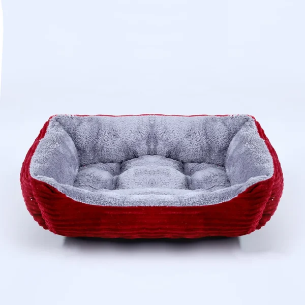 Bed for Dog Cat Pet Square Plush Kennel Medium Small Dog Sofa Bed Cushion Pet Calming Dog Bed House Pet Supplies Accessories - Image 12