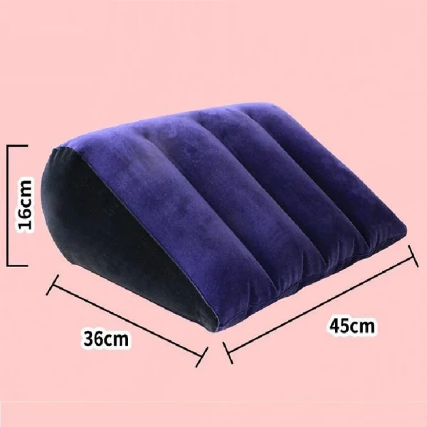Inflatable Travel Pillow Multifunctional Body Pillow Lumbar Yoga Pillow Travel Positions Support Air Cushion Triangular Pillow - Image 12