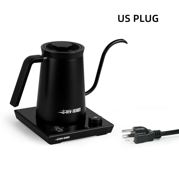 MHW-3BOMBER Smart Electric Coffee Kettle Precise Temperature Control Gooseneck Kettles Pour Over Coffee Home Barista Accessories - Image 8