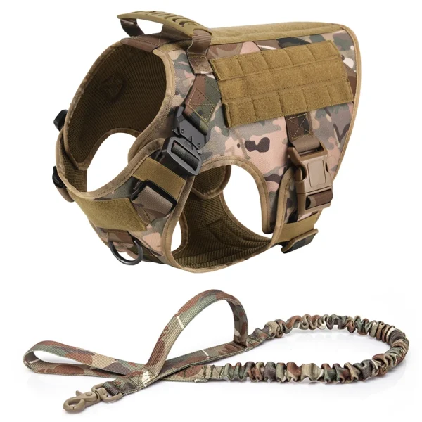 K9 Tactical Military Vest Pet German Shepherd Golden Retriever Tactical  Training Dog Harness and Leash Set For All Breeds Dogs - Image 15