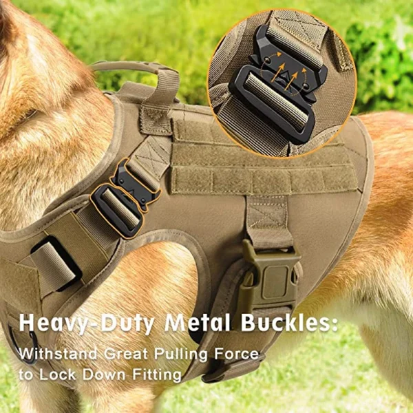 K9 Tactical Military Vest Pet German Shepherd Golden Retriever Tactical  Training Dog Harness and Leash Set For All Breeds Dogs - Image 4