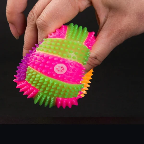 Light up Dog Ball Glow in The Dark Dog Squeaky Toy Bounce Activated Toy PET Ball for Dogs Cats Puppy Easy to Clean - Image 3