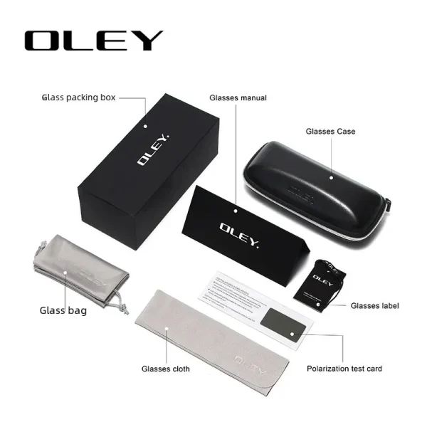 OLEY Brand Design Classic Pilot Polarized Sunglasses Men's Aluminum Color-Change Lens Goggles Oculos de sol Accept custom logo - Image 6