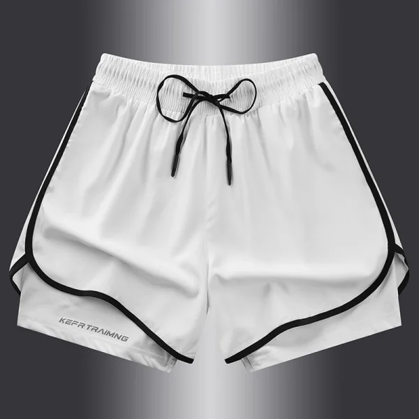 【 S-5XL 】 NASA GISS Sports Three Piece Pants Summer Popular Anti glare Double layered Sports Shorts for Men and Women Couples Ru - Image 7