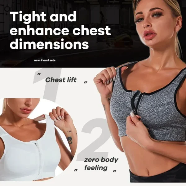 Yoga Fitness Bra Shock-absorbing Sports Bra Breathable and Quick Drying Training Running WOMEN'S Underwear - Image 5