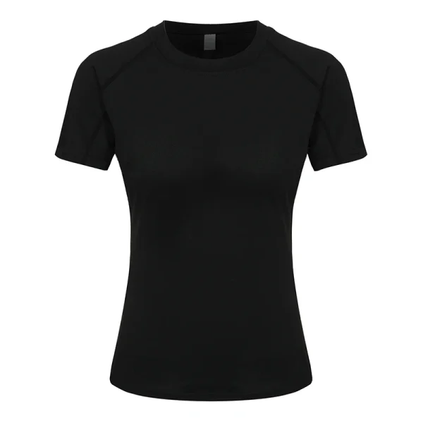 Women's Compression Shirt Short Sleeve Athletic Yoga Running T-Shirt Summer Gym Workout Quick Dry Stretchy Tees Tops Baselayer - Image 2