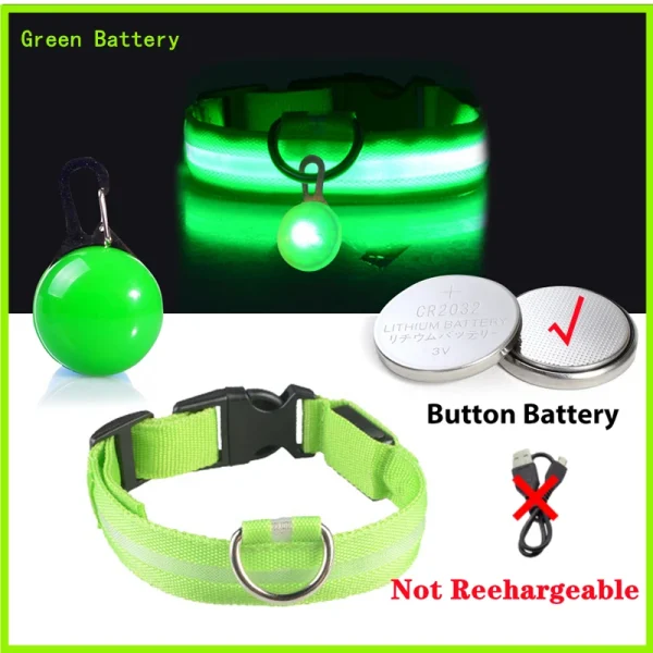 Usb Charging Glowing Dog Collar With Pendant Detachable Luxury Led Light Bright For Small Dogs Cat Night Safety Collar Wholesale - Image 13