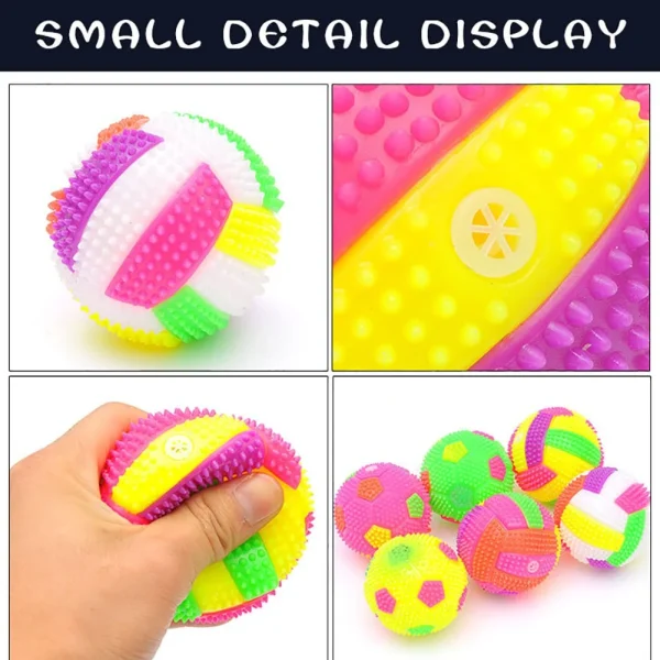Light up Dog Ball Glow in The Dark Dog Squeaky Toy Bounce Activated Toy PET Ball for Dogs Cats Puppy Easy to Clean - Image 5