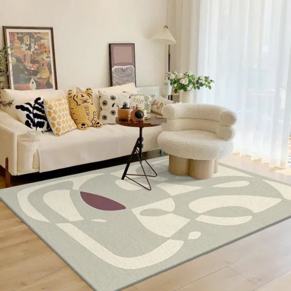 Geometric Irregular Lines Large Area Living Room Carpet Comfortable Soft Fluffy Bedroom Rug Modern Home Decoration Aesthetics IG - Image 5