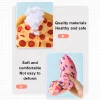 Plush Dog Toy Doughnut Pizza Shape Pet Squeaky Toys for Small Large Dogs Cleaning Teeth Puppy Chew Sound Toy Pet Supplies - Image 5