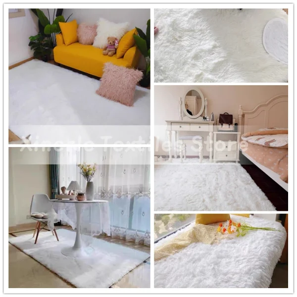 Extra Large Nordic Furry Carpet Hall Carpets On The Floor Nursery Children Room's Non Slip Rugs Bedroom Home Decor Washable Mats - Image 6