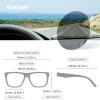 KDEAM Large Size Men's Sunglasses Polarized Photochromic Night Vision Oversized Sun Glasses Fashion Women Shades Width 154mm - Image 2