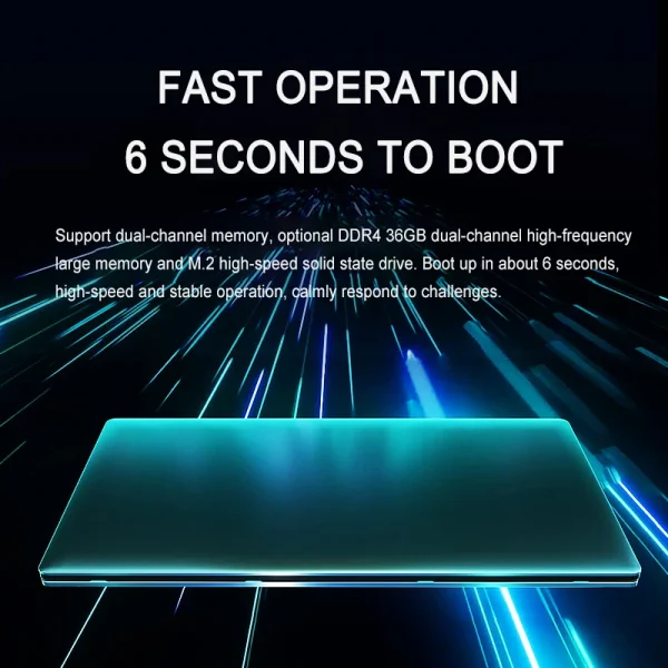 2024 Ultrabook Laptop 15.6 inch AMD R7 4700U Backlit Keyboard Windows 36GB DDR4 2TB Fingerprint Unlock Gaming Laptop Computer - Image 5