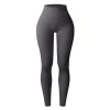 Seamless Knit Yoga Leggings Women Thread Solid Tights Gym Workout Running Stretchy High Waist Hip Liftting Skinny Gym Leggings - Image 6